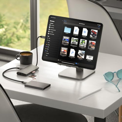 Satechi 8-in-1 USB-C Hub V3, 8K HDMI, 100W Charging, Ethernet, Space Gray - color: Space Gray, size: V3