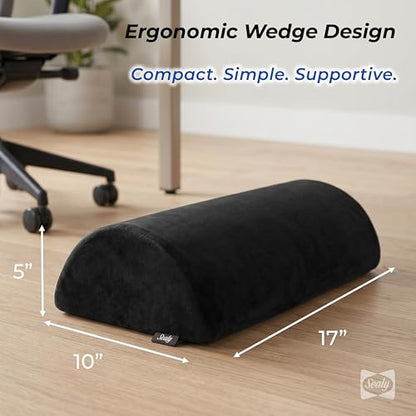 Sealy Foot Rest for Under Desk at Work – Ergonomic Foot-Stool, Foot-Rest for Couch – Versatile Footrest Underdesk for Office & Home, Small Foot-Rest for Chair, Heated Footrest Under Desk