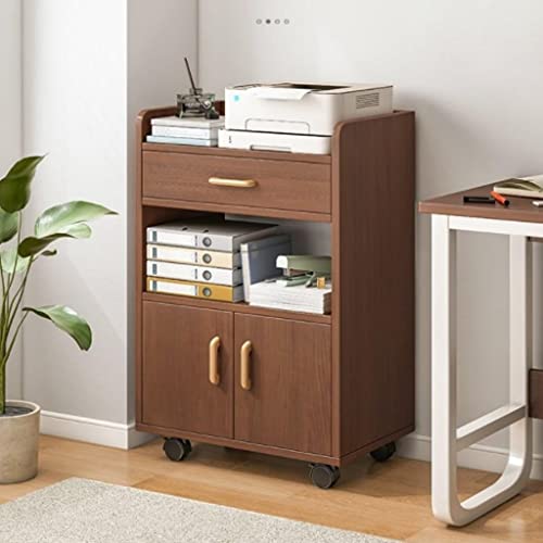 Shelf Placement Cabinet Floor Shelf Office Filing Cabinet Wooden Movable Computer Desk Side Low Cabinet(White-Patch Five-Pointed star4) - color: White-patch Five-pointed Star4
