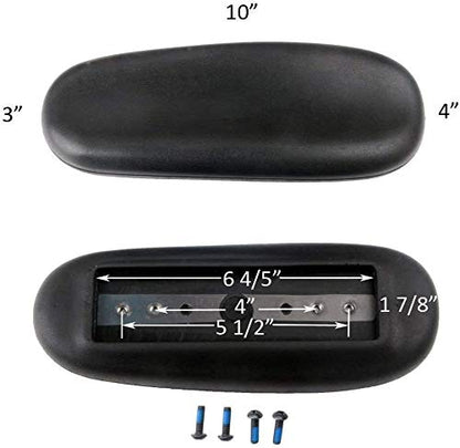 Office Chair Replacement Armrest Arm Pads Caps Univeral 4" 5.5" Mounting Hole 1 Pair, MingYi.Office
