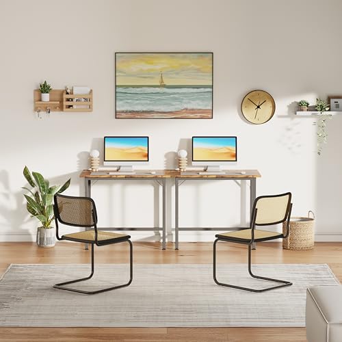 COTUBLR Small Desk, 24 Inch Small Computer Desk for Spaces, Compact Tiny Mini Simple Desk Table for Bedroom Home Office Writing Work Study Kids Student Teacher, Bonus Mousepad, Rustic Brown - color: Rustic Brown