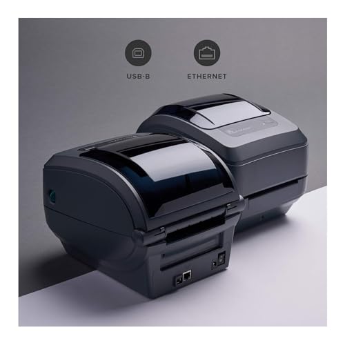 Zebra GK420T 4 Inch Thermal Label Printer USB and Ethernet, Renewed | 4-Inch Print Width, Thermal Transfer and Direct Thermal, 203 Dpi, Up to 5 Ips, USB 2.0 and 10/100 Ethernet