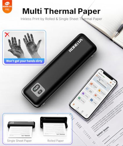 Rongta Bluetooth Portable Thermal Printer - color: Black