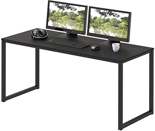 SHW Mission 48-Inch Home Office Computer Desk, Black - color: Black, size: 48-Inch