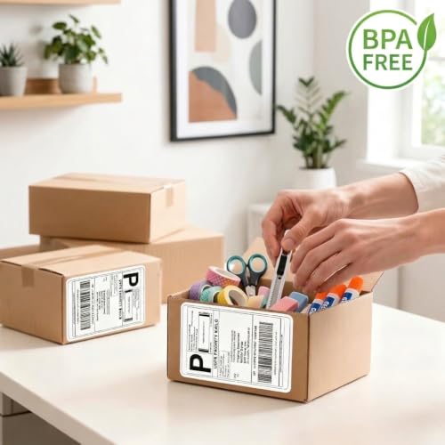 4" x 6" Direct Thermal Shipping Labels, 2 Rolls, 1000 Labels - size: Roll- 1000 Labels