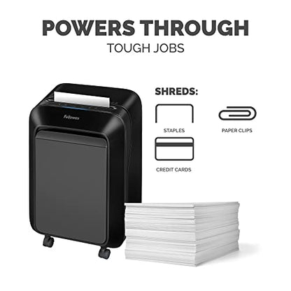 Fellowes LX210 P-4 Micro-Cut Paper Shredder, Jam-Proof Heavy-Duty Paper Shredder for Office, 16 Sheet Capacity, Black - style: 16-Sheet