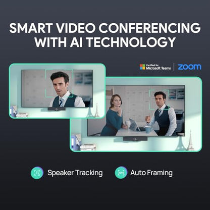 Yealink MeetingBar A10 Conference Room Camera and Microphone Android System | Teams Certified,4K Webcam,120 Angle,AI Auto Framing,Speaker Tracking,Noise Cancellation,8-Mic Array,Zoom Rooms,TV Video Bar - style: NO.2 A10-010 (with system)