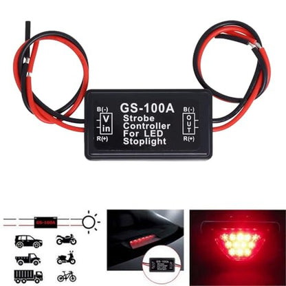 iJDMTOY GS100 LED Light Strobe Flash Controller Module For Car/Motorcycle