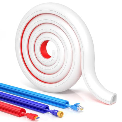 Cord Hider Wall, Flexible Cable Conceale, Self-Adhesive Silicone Wire Hider - size: 78 inch