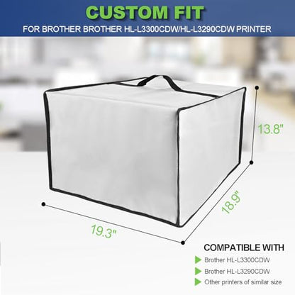 Printer Cover for Canon Megatank G3290 Printer (Silver) - color: Silver