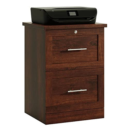 Realspace® 17" D Vertical 2-Drawer File Cabinet, Mulled Cherry