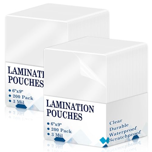 200 Pack 3 mil Lamination Pouches 5.5" x 8.5" Clear Half Page Laminating Pouches Photo Size Laminating Sheets Thermal Laminate Pouch for Menu Flashcards Sign Flyer Certificates - size: 5.5x8.5inch