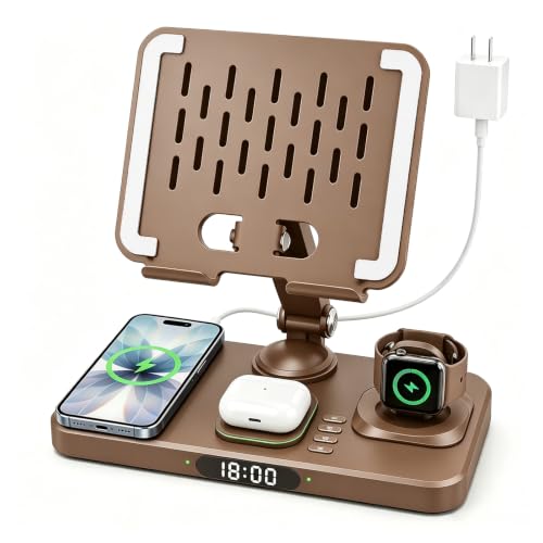 Wireless Charging Station for Apple Devices, Only for Apple Watch Charging - color: Espresso