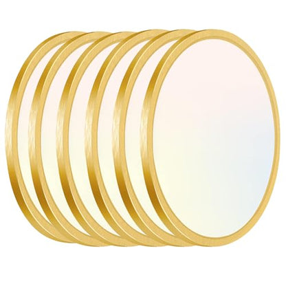 Hlite 12 inch Flush Mount LED Ceiling Light Fixture,2400LM,3CCT,6Pack | 24W Super Slim Light Fixtures Ceiling Mount 3000K/4000K/5000K Selectable,Light Fixtures for Kitchen,Bedroom,Gold - color: Gold, size: 12 inch-6