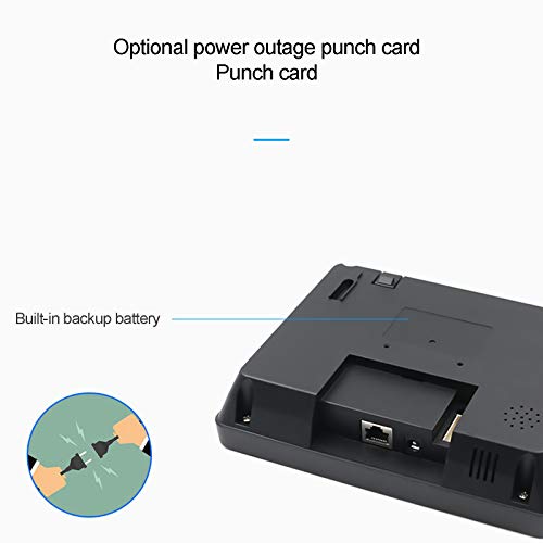 Punch Card Machine Intelligent Biometric Fingerprint Password Attendance Machine Employee Checking-in Recorder 2.8 inch TFT LCD Screen Time Attendance Clock,Russian - size: Russian