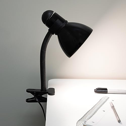V-Light Black Adjustable Desk Lamp with Heavy Duty Clamp Clip (3VS571213B)