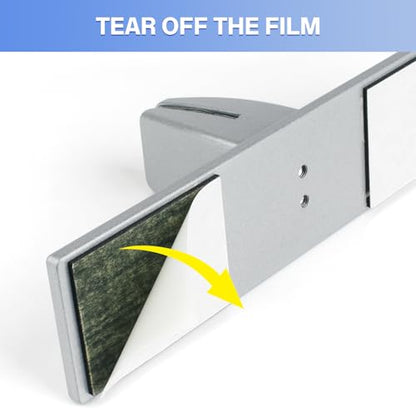 4 Packs Sneeze Guard Clamp Bracket, Sneeze Guard Shield Base for Countertop, Stick On Heavy Duty Aluminum Partition Guard Clip, Panel Support Clamp Stand for Clear Acrylic Desktop Counter Reception - size: Desktopclamp & 4pcs