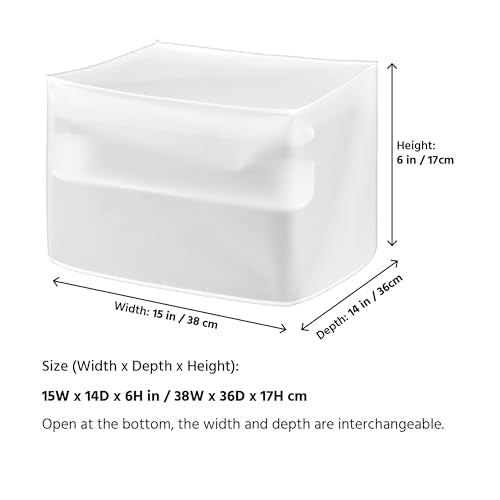 Printer Dust Cover See-Through Lightweight Waterproof Protective case jacket,compatible with HP, EPSON,CANON, BROTHER, PIXMA -15W x14D x6H in - size: 15W x14D x6H