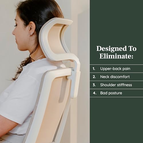 Branch Adjustable Ergonomic Headrest Attachment | Only Compatible with The Ergonomic Chair, Adjustable Height for Personalized Neck and Head Support, Light Blue - color: Light Blue