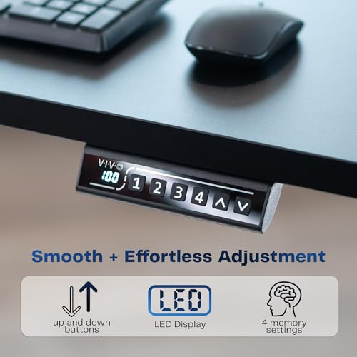 VIVO White 60 x 30 in Standing Desk, DESK-KIT-1G6-P3W - color: White Top / Gray Frame, size: 60 x 30