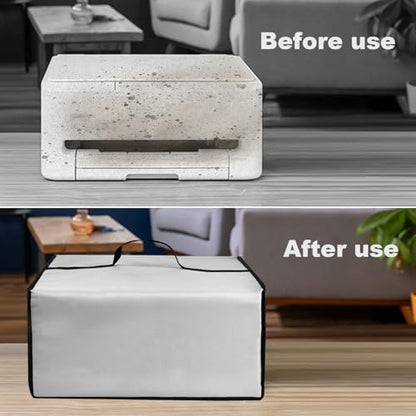 Printer Dust Cover for Canon PIXMA TS4320/PIXMA TS6520 Inkjet Printers | Printers Universal Anti-static Protective Nylon Covers Case for Brother Smart 1360 Inkjet Printer (Cover Only) - color: Silver