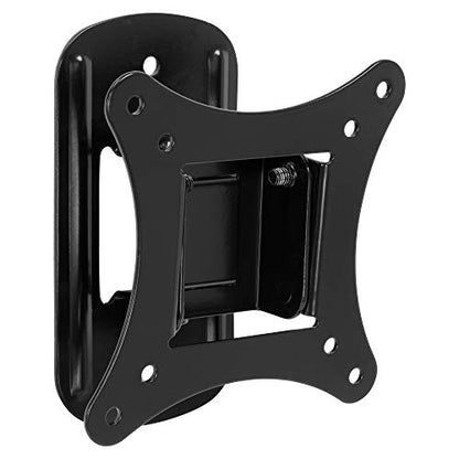 Mount-It! Small TV Wall Mount for 19–32 Inch Flat Screen TVs | Tilt and Swivel TV Wall Mount | Low Profile 2.4” Design | VESA 75x75 100x100 | Single Stud Installation | 44 lb Capacity - size: Small, style: Tilt and Swivel