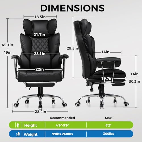 GTPLAYER Gaming Chair, Computer Chair with Footrest and Lumbar Support, Height Adjustable Game Chair with 360°-Swivel Seat and Headrest and for Office or Gaming (White) - color: Purewhite