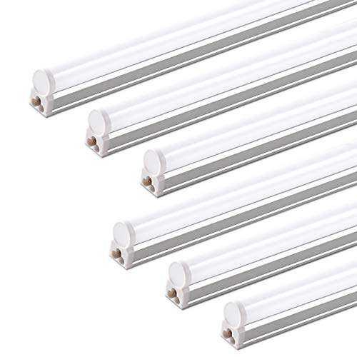 Barrina (Pack of 6 LED T5 Shop Light 3FT, 6500K Super Bright White, 16W | 1900lm, Utility Shop Lights, Commercial Bay Light, ETL Listed, Corded Electric with Built-in ON/Off Switch - color: 6500k Super Bright White, size: 3 Feet