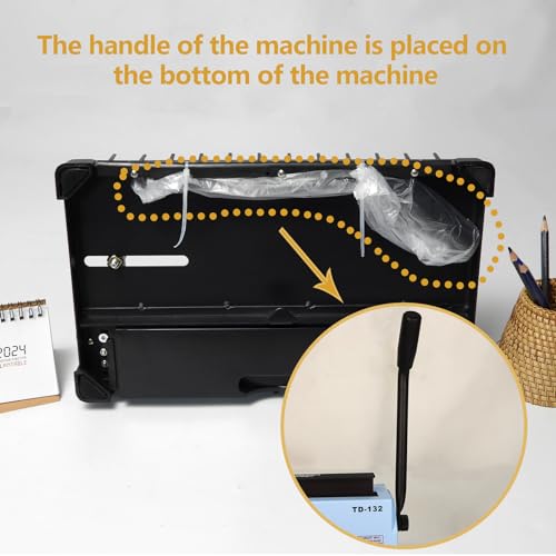 Rayson 3:1 Pitch Wire Binding Machine Bundle, 32-Hole Letter Size Binder, Punches 12 Sheets, Binds up to 120 Sheets, with 100 Black 1/2" 32-Loop Wire Binding Spines
