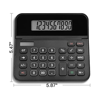 Staples 10‑Digit Desktop Calculator, Large Display with Big Buttons, Solar & Battery Dual Power, Basic Office Calculator for Business, Home & School, Black, 2‑Pack (ST250‑CCVS) - style: 2 Pack