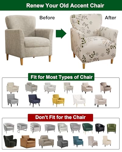 CRFATOP Accent Chair Cover, Stretch Armchair Slipcover for Living Room - color: Color A20