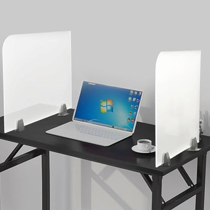 2 PCS Acrylic Acoustic Desk Divider Privacy Panel Desk Divider Desk Partition Noise Reducing Freestanding Mounted Sound Proof Dividers for Office Reduce Noise and Visual Distractions 23" x 18" - size: 2 PCS 23*18”