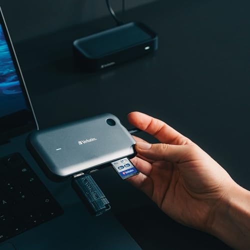 Verbatim Share My Screen Video Extender 1080p USB-C Wireless HDMI Transmitter and Receiver Display Adapter with USB Hub and Card Reader - style: 1080p
