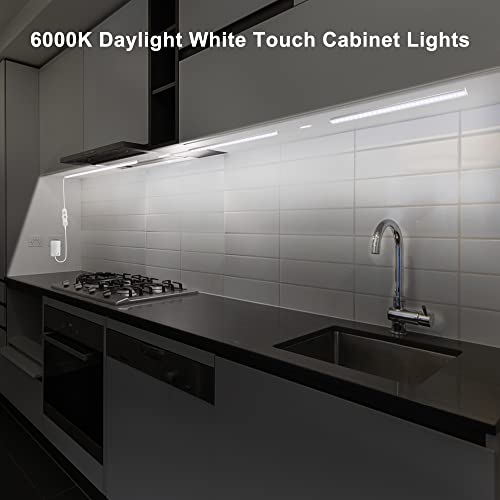 Maylit 6 PCS 12-inch Plug-in Under Cabinet Lights, Ultra-Thin - size: 6 Pack