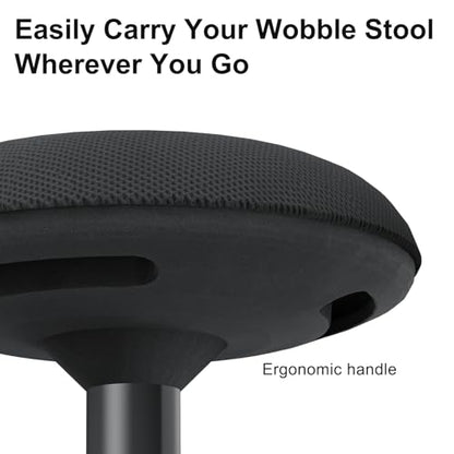 Adult Wobble Stool,Anti-Fatigue Standing Desk Stool (Marble) - color: Marble