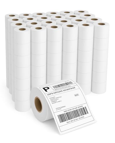 4x6 Thermal Labels Roll – 80 Rolls, 250 Labels/Roll – Perforated & Strong Adhesive Shipping Labels 4x6 – Commercial Grade Thermal Printer Labels for Shipping and Mailing - size: 4" x 6", style: 80 Rolls