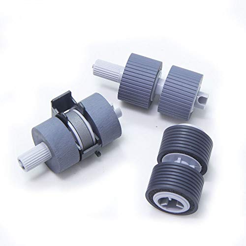 YANZEO Scanner Brake and Pick Roller Set PA03338-K011 PA03576-K010 for FI-6670 Fi-6770 6770A 5650C FI-5650C FI-5750C 5750 - color: PA03338-K011 PA03576-K010