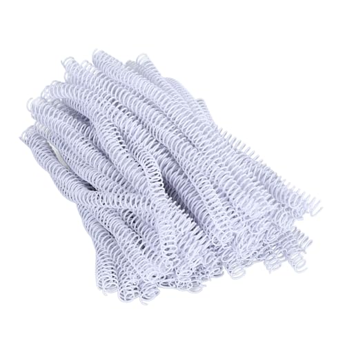 100 Pack Plastic Spiral Binding Coils, 4:1 Pitch 48 Loops for Letter/A4 Size, 360-Degree Rotation for Office School Projects, Suitable for Coworkers (White, 1/4 Inch (30 Sheet Capacity)) - color: White, size: 1/4 Inch (20 Sheet Capacity)
