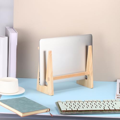PATIKIL Wooden Laptop Stand 1Pack Dual-Use Laptop Stand Vertical for 10-15 - size: 10-15 Inch