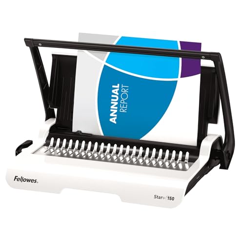 Fellowes Star+ Comb Binding Machine, Classroom Must-Haves Manual Binder, 15-Sheet Punch Capacity, Perfect for School Supplies & Classrooms (5006501)
