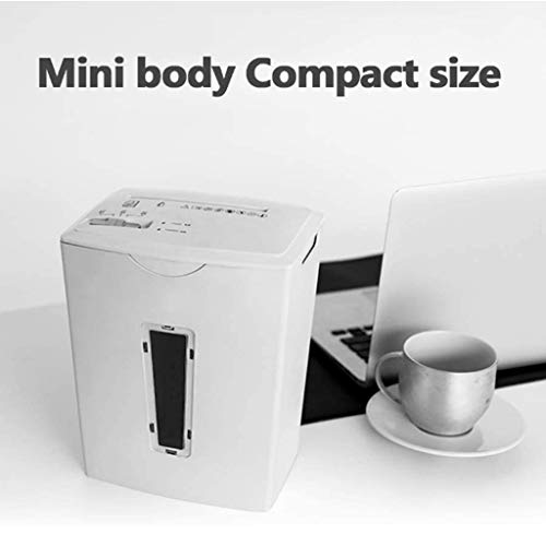 Small Portable Silent High Power Electric Home, CD and Credit Card Office Shredder Cross-Cut Paper and with Security Lock