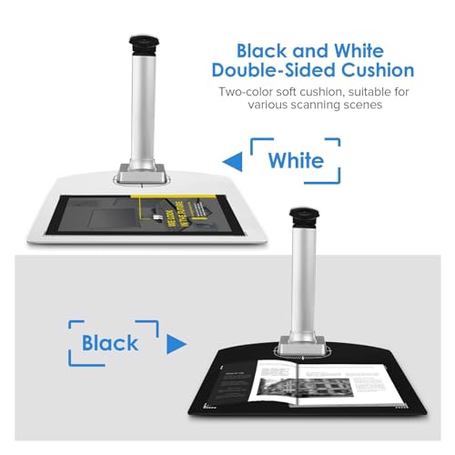 Document Scanner, 13 Million Pixel Document Camera, Portable High Definition Scanner, A4 Scanners for File Card Passport Recognition Scanning, Increase Efficiency