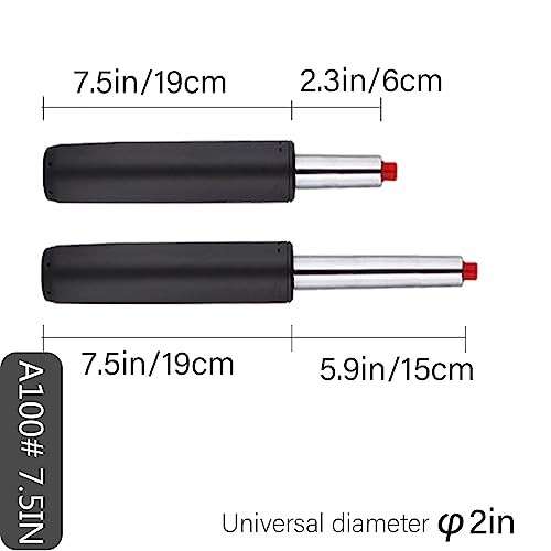 Office Chair Hydraulic Cylinder 7.5 in Replacement-Office Chair Replacement Parts. - color: Black100
