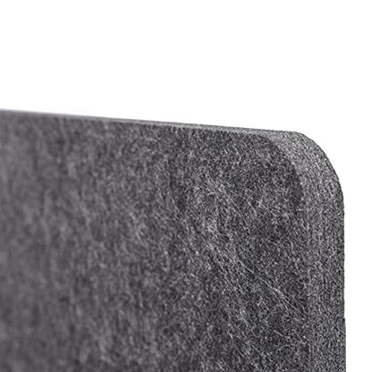 Stand Up Desk Store ReFocus Raw Clamp-On Acoustic Desk Divider Mounted Privacy Panel to Reduce Noise and Visual Distractions (Anthracite Gray, 23.6" x 16") - color: Anthracite Gray, size: 24" X 16"