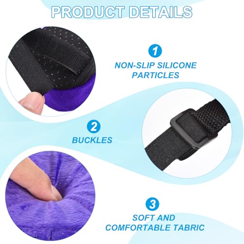 PATIKIL Office Chair Arm Pads, 2 pcs Office Chair Arm Cover Soft Office Chair Armrest Pads Memory Foam Cotton Removable Washable for Desk Computer Gaming, Purple Blue - color: Purple Blue