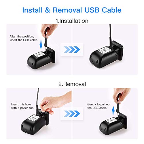 Eyoyo Omnidirectional Hands-Free 1D 2D Desktop USB Wired Barcode Scanner - color: Black Desktop Barcode Scanner