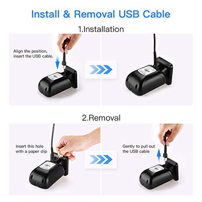 Eyoyo Omnidirectional Hands-Free 1D 2D Desktop USB Wired Barcode Scanner - color: Black Desktop Barcode Scanner