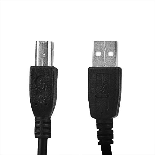 USB Cable Cord for Panini My Vision X Check Scanner, Visioneer Patriot 9650 P96501D-WU Sheetfed Scanner PC Data Cord, Visioneer FU62AD OneTouch 7600 Flatbed Scanner Notebook Data Cord