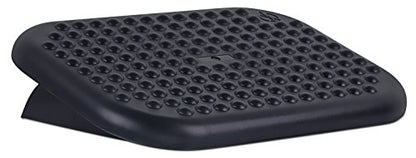 Mount-It Foot Rest Under Desk, 18 x 13 in Adjustable Ergonomic Footrest | 3 Tilt Angles Up to 30 Degrees, Non Slip Foot Stool at Work, Massage Surface, Durable Plastic, Home or Office, Black