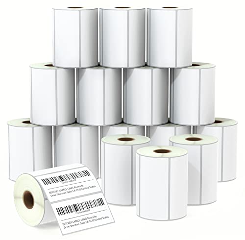 BETCKEY - 4" x 2" (102 mm x 51 mm) Thermal Labels, [16 Roll/12000 Labels] - color: 16 Rolls